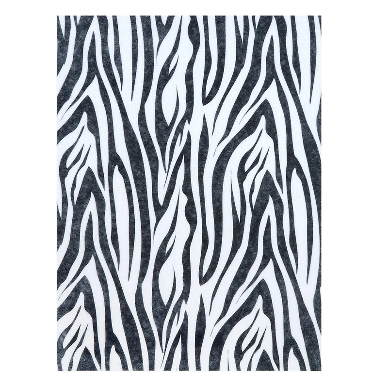 20 Pack: 9" x 12" Zebra Felt by Creatology™