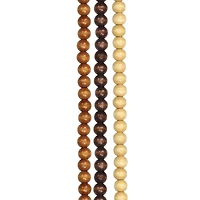 Beige & Brown Round Beads, 10mm by Bead Landing® 