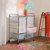 Honey Can Do Rolling Storage Cart with 12 Drawers