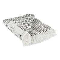DII® Gray Arrowhead Woven Throw