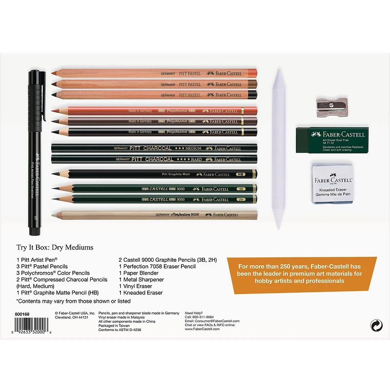 Faber-Castell® Dry Mediums Art & Graphic Try It Box Set