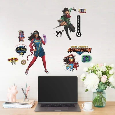 RoomMates Ms. Marvel Peel & Stick Wall Decals