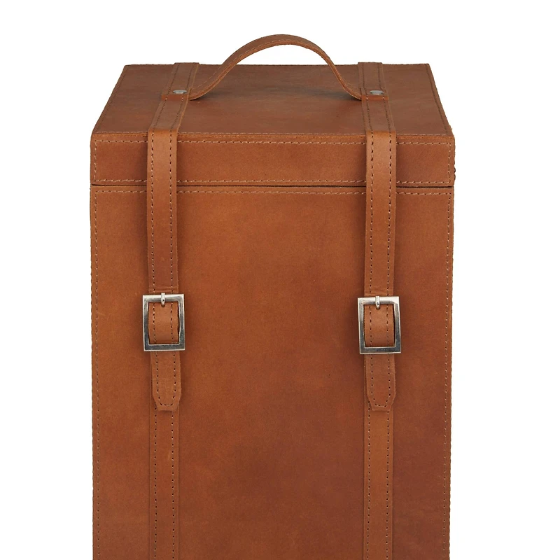 Tan Modern Wine Holder, 9" x 10" x 16"