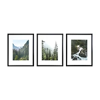 3 Pack Gallery™ 11" x 14" Black Frame with Mat by Studio Décor®