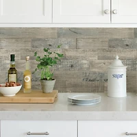 Brewster Coastal Wood Peel & Stick Backsplash