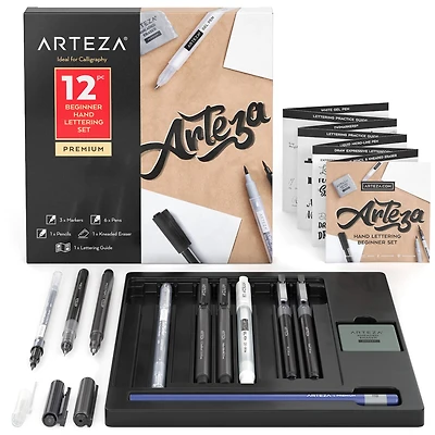 Arteza® 12-Piece Beginner Hand Lettering Set