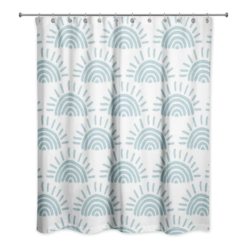 Sun Pattern Shower Curtain