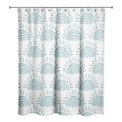 Sun Pattern Shower Curtain