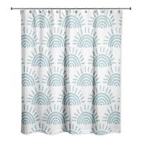 Sun Pattern Shower Curtain