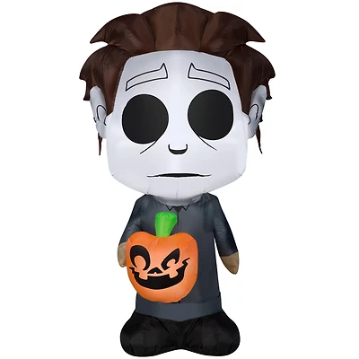 5ft. Airblown® Inflatable Halloween Universal Studios Michael Myers with Jack-o-Lantern