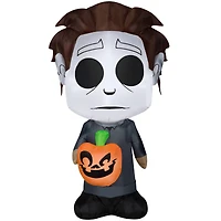 5ft. Airblown® Inflatable Halloween Universal Studios Michael Myers with Jack-o-Lantern