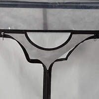 Honey Can Do 36" Gray Double Door Portable Wardrobe Closet