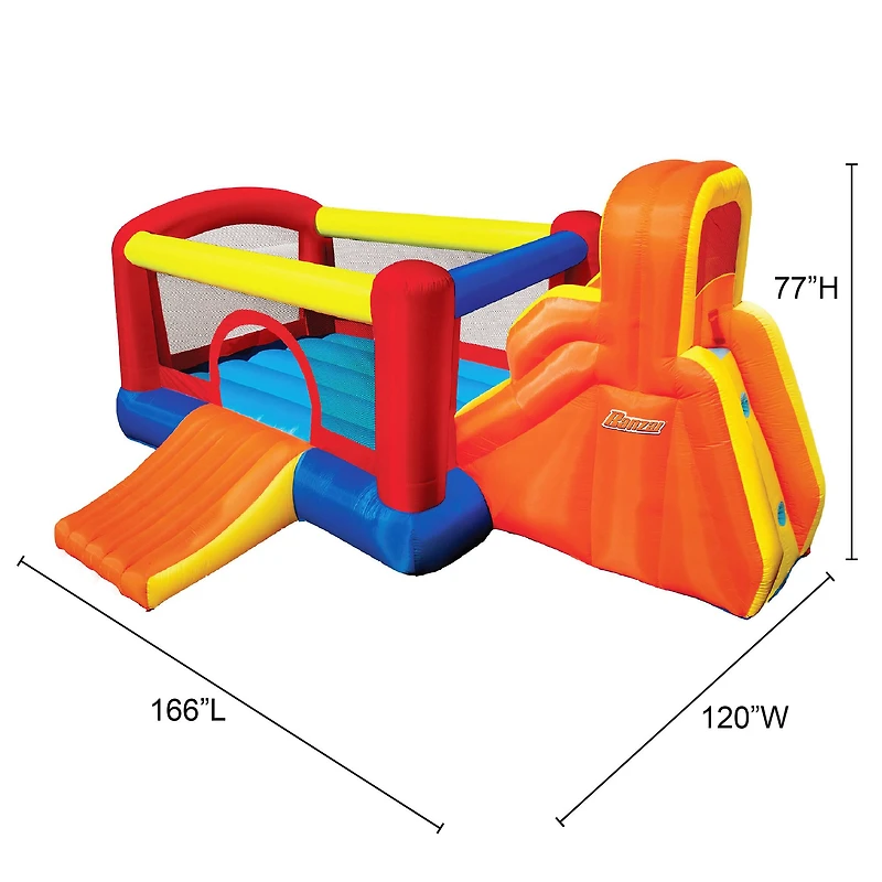 Banzai® Inflatable Double Slide Bouncer™ Outdoor Toy