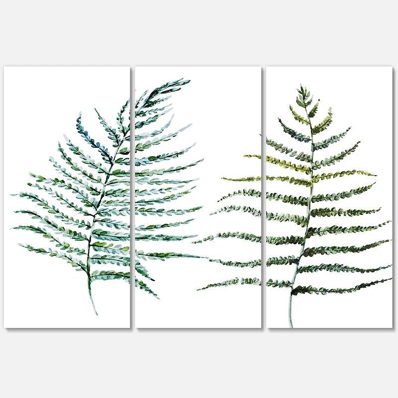 Designart - Two Fern Leaves