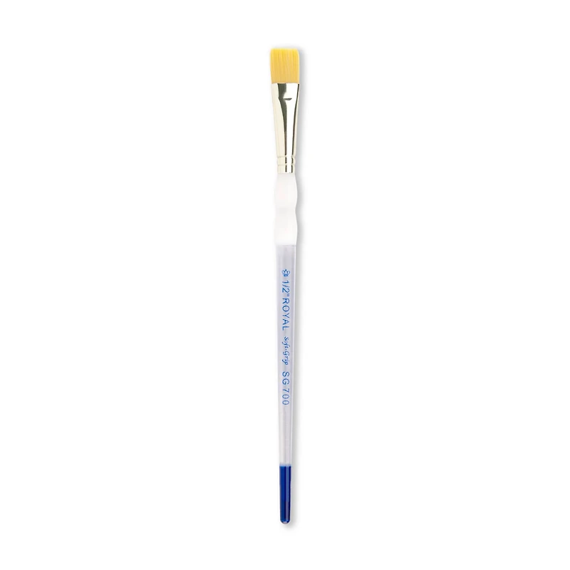 Soft-Grip Golden Taklon Glaze Wash Brush, 1/2"