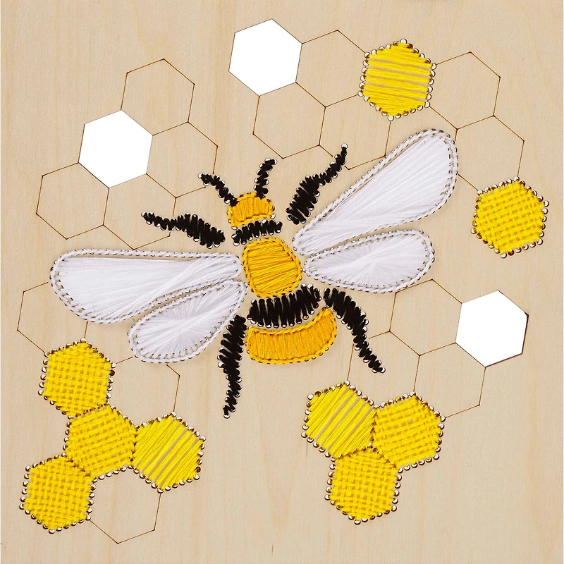 Leisure Arts® Intermediate Bee Wood Stitchery Shadow Box Kit