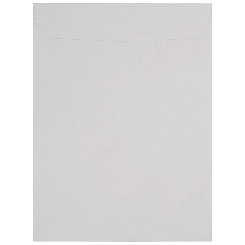 JAM Paper 9" x 12" Light Gray Kraft Peel & Seal Closure Envelopes, 25ct.