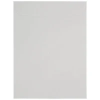 JAM Paper 9" x 12" Light Gray Kraft Peel & Seal Closure Envelopes, 25ct.