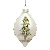 6ct. Christmas Tree Glass Ornaments
