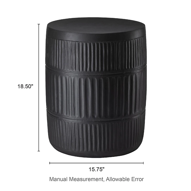 Glitzhome® 18.5" Multi-Functional Textured Garden Stool