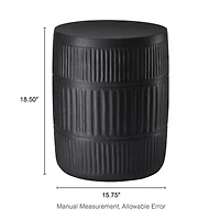 Glitzhome® 18.5" Multi-Functional Textured Garden Stool