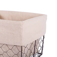 DII® Natural Lining Chicken Wire Basket Set