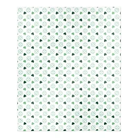 Clover Pattern Sherpa Fleece Blanket