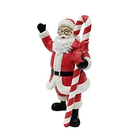 10.5" Red & White Santa with Candy Cane Tabletop Décor by Ashland®