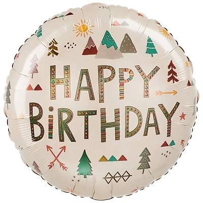 17" Wilderness Birthday Foil Balloon