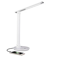 OttLite Wellness Series 26" White Emerge LED Desk Lamp