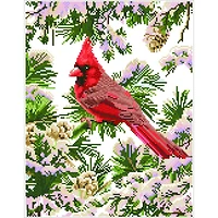 Diamond Dotz® Good Fortune Cardinal Diamond Painting Kit