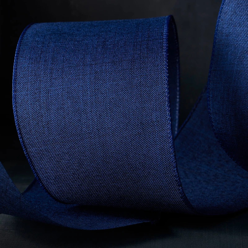 12 Pack: 4" x 18ft. Faux Linen Wired Ribbon by Celebrate It™ Décor