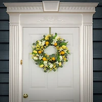 22" Lemon & Tulip Wreath