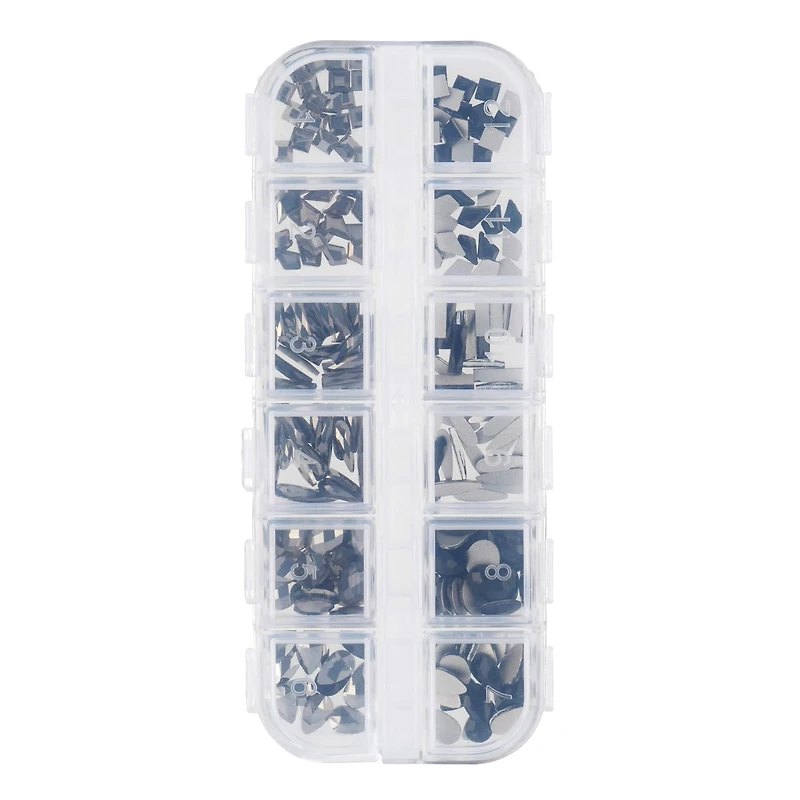 Jewel Shapes Glass Flatback Rhinestones by Bead Landing