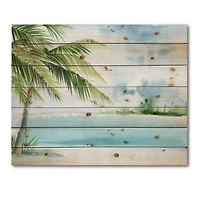 Designart - Palm Beach Resort At Dawn I