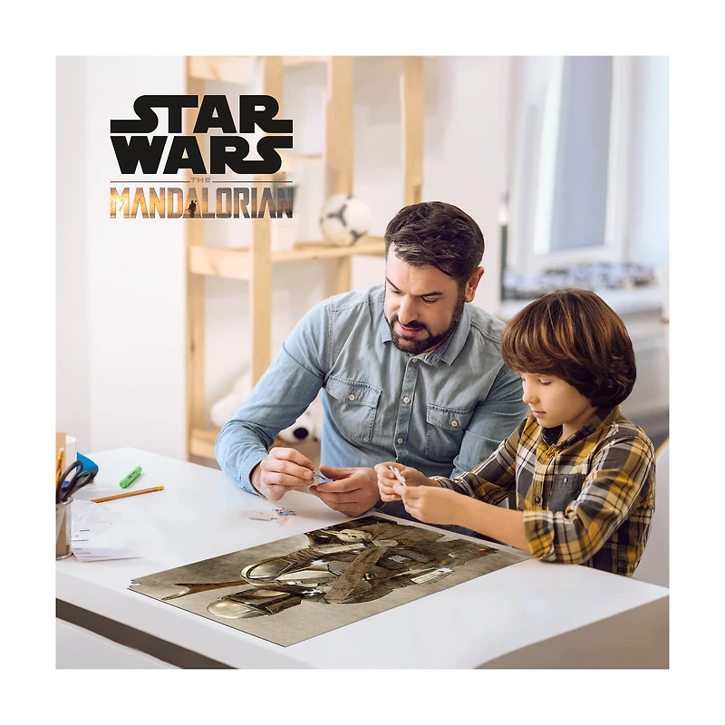 Star Wars - The Mandalorian 3D Lenticular Jigsaw Puzzle in a Collectible Shaped Tin: 300 Pcs