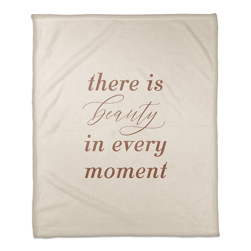 50" x 60" Beauty in Every Moment Coral Fleece Blanket