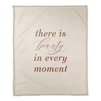 50" x 60" Beauty in Every Moment Coral Fleece Blanket
