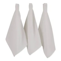 DII® White Recycled Cotton Waffle Dish Towels, 6ct.