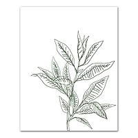 Modern Leaves 11" x 14" Canvas Wall Art