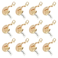 12 Pack: Gold Fortune Cookie Charm by Bead Landing™