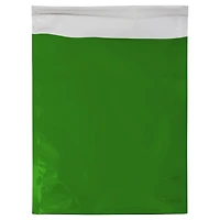 JAM Paper 10" x 13" Green Foil Open End Envelope with Self Adhesive Closure, 25ct.