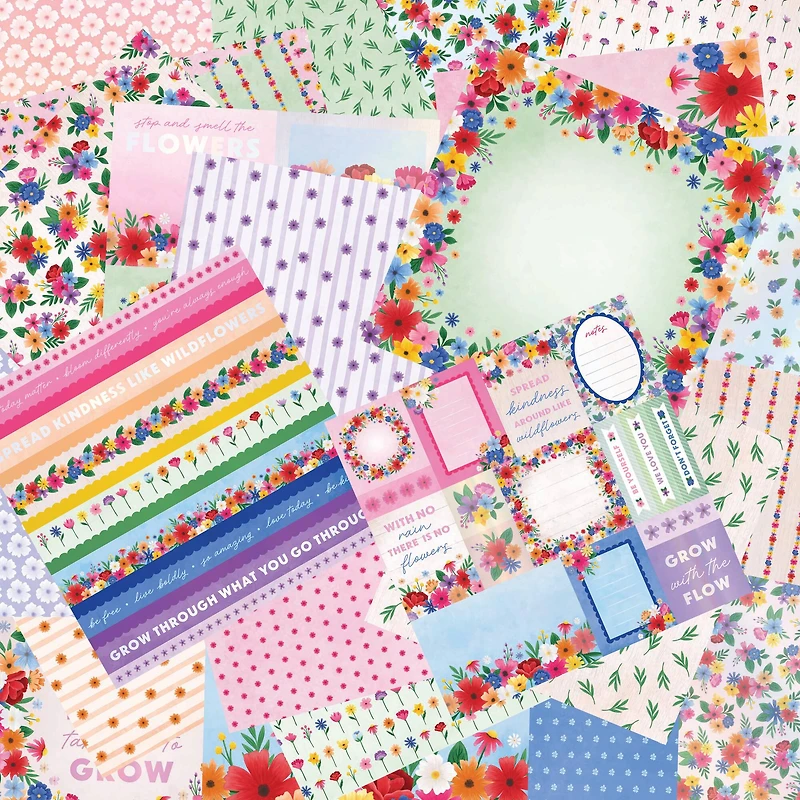 Craft Smith 12" x 12" Wildflower Sketches Paper Pad, 48 Sheets