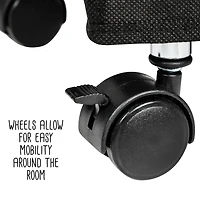 Honey Can Do Black 30 Pair Rolling Shoe Rack & Shoe Rack Cover