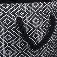 DII® Large Round Diamond Basketweave Paper Bin