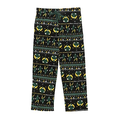 Elf™ Buddy Silhouette Black Adult Fleece Pajama Sleep Pants