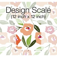 RoomMates Pink Block Print Blooms Peel & Stick Wallpaper