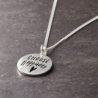 Charmalong™ Silver Plated Choose Happiness Charm by Bead Landing™