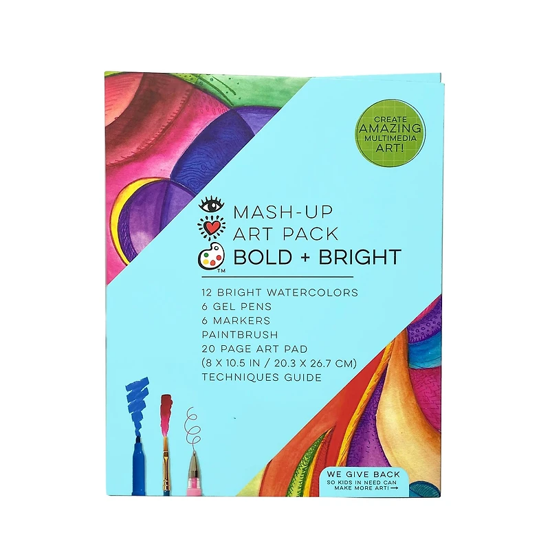 Bright Stripes Bold & Bright Mash Up Art Set