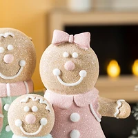 Glitzhome® 10.25" Resin Christmas Gingerbread Man Family Table Decor